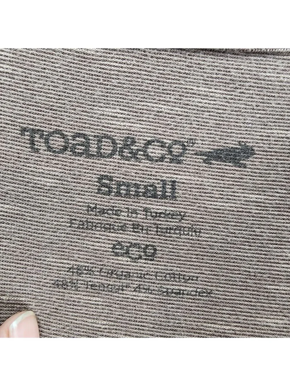 Toad & Co Dress Womens Small Brown Jersey Knit Short Sleeve Faux Wrap